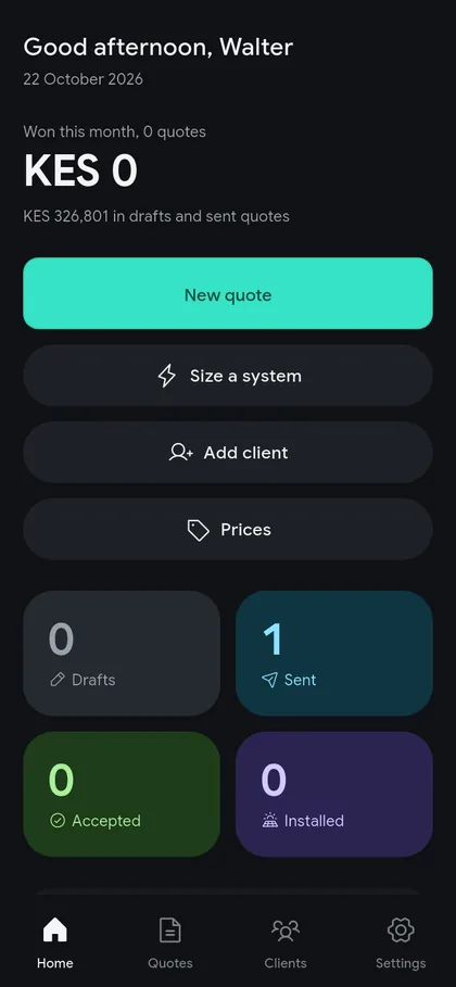 SolarTide screen 1